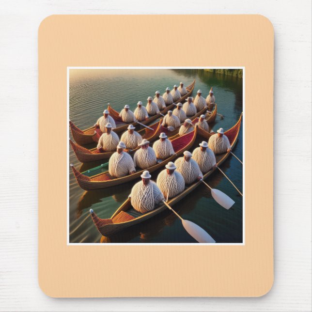 Alfombrilla De Ratón Yarnball Rowing (Frente)