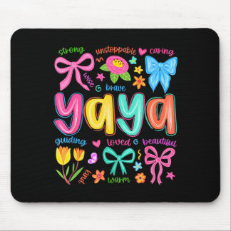 Alfombrilla De Ratón Yaya Bow amó el divertido y hermoso día de las mad