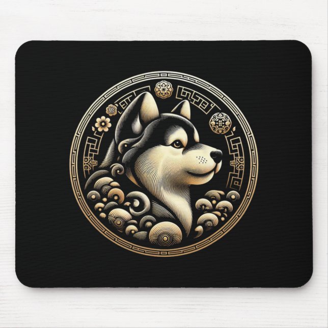 Alfombrilla De Ratón Year Of The Dog 2030 Lunar New Year Chinese New Ye (Frente)