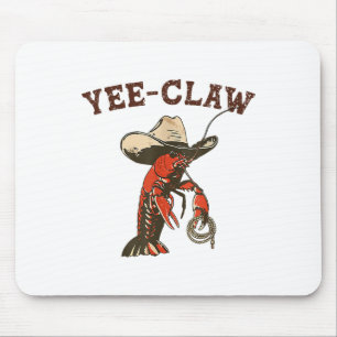 Alfombrilla De Ratón Yee Claw Funny Crawfish Cajun Seafood Festival