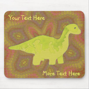 Alfombrilla De Ratón Yellow Dino Mousepad