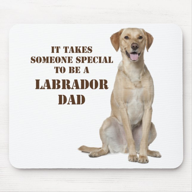 Alfombrilla De Ratón Yellow Lab Dad Mousepad (Frente)