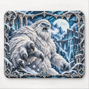 Alfombrilla De Ratón Yeti, Monstruo de Papel Recortado
