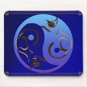 Alfombrilla De Ratón Yin ultravioleta Yang Mousepad