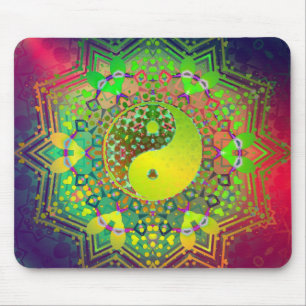 Alfombrilla De Ratón Yin Yang Geometry Balance Mousepad