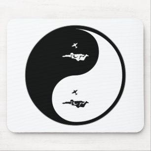 Alfombrilla De Ratón Yin Yang Skydiving