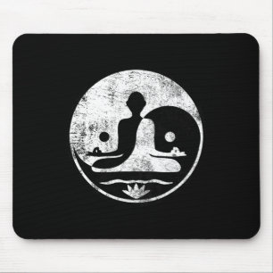 Alfombrilla De Ratón Yin Yang Yoga Loto Armonía Lanzar Meditación Zen G