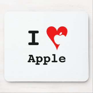 Alfombrilla De Ratón "Yo ♥ Apple" Mousepad