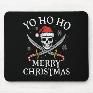 Alfombrilla De Ratón Yo Ho Ho Feliz Navidad Sombrero de Pirata de Vacac