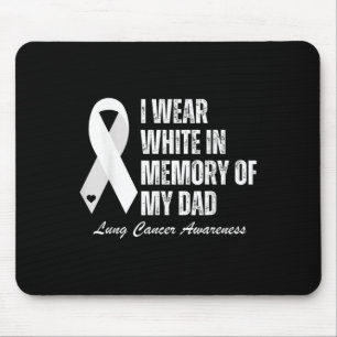Alfombrilla De Ratón Yo Llevo El Blanco En Memoria De Mi Papá Con El Cá