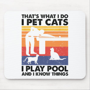 Alfombrilla De Ratón Yo Mascota Gatos Que Juego En El Piscina Y Sé Cosa
