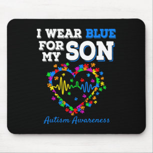 Alfombrilla De Ratón Yo Uso Azul Para Mi Hijo Día De Conciencia Del Aut
