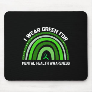 Alfombrilla De Ratón Yo Uso Green Para Concienciación Sobre Salud Menta