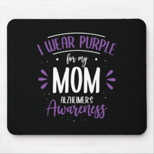 Alfombrilla De Ratón Yo uso morado por la enfermedad de mi mamá Heimerh