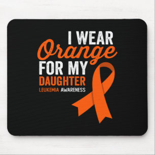 Alfombrilla De Ratón Yo uso Naranja para mi hija leucemia costilla de g