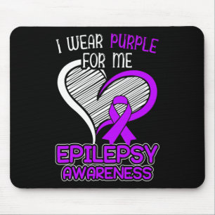 Alfombrilla De Ratón Yo Uso Púrpura Para Mí Epilepsia Epilepsia Epileps