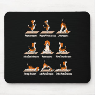 Alfombrilla De Ratón Yoga de perros - Ejercicios Posturas Lance Meditat