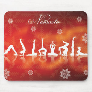Alfombrilla De Ratón Yoga del navidad