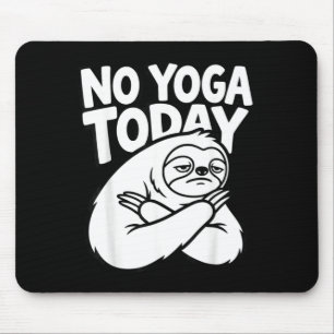 Alfombrilla De Ratón Yoga Divertido Perezoso Perezoso Fitness Humor Sar