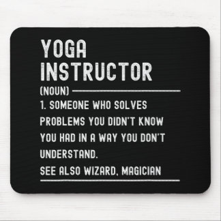 Alfombrilla De Ratón Yoga Instructor Definition Shirts Funny Job Title 