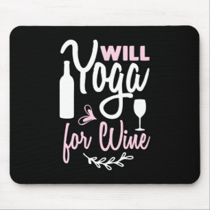Alfombrilla De Ratón Yoga Lover El Yoga Para El Vino
