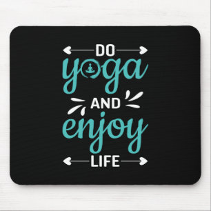 Alfombrilla De Ratón Yoga Lover Hacer Yoga Y Disfrutar De La Vida