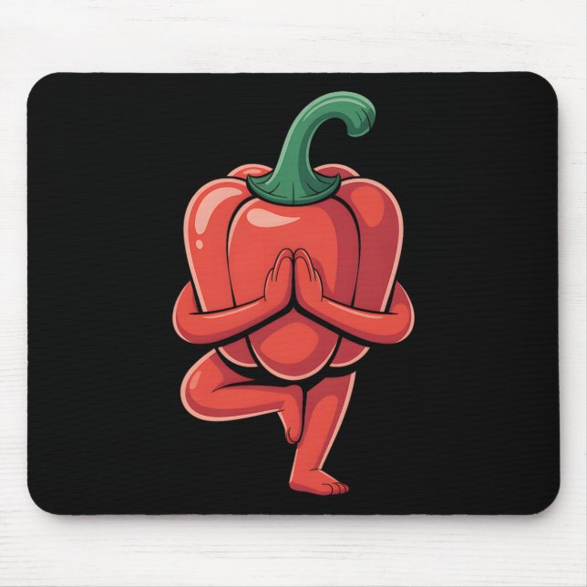 Alfombrilla De Ratón Yoga Pimiento  (Frente)