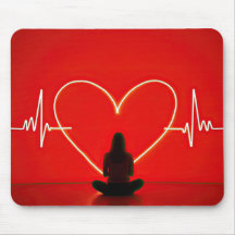 Yoga Pose Con Líneas De Latido