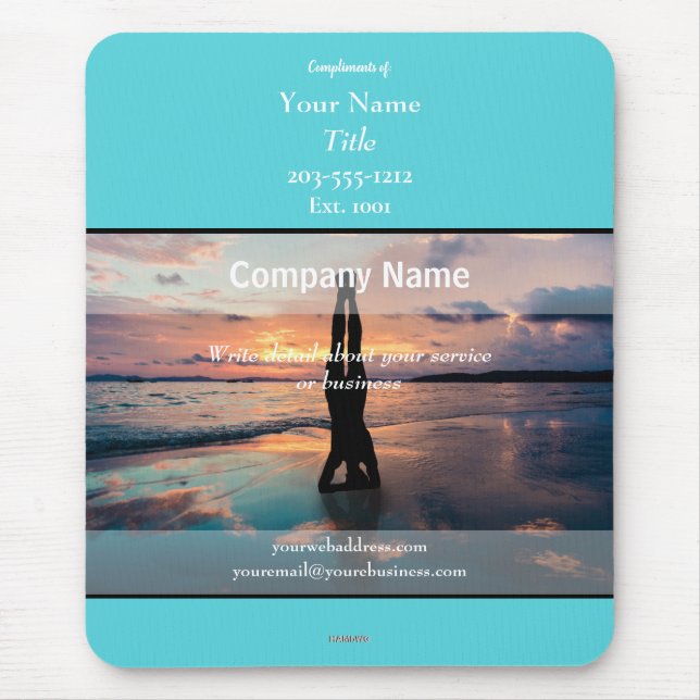 Alfombrilla De Ratón Yoga promocional Mousepad - HAMbyWG (Frente)