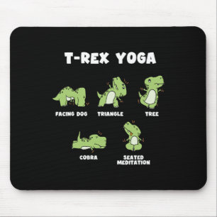 Alfombrilla De Ratón Yoga T-rex 