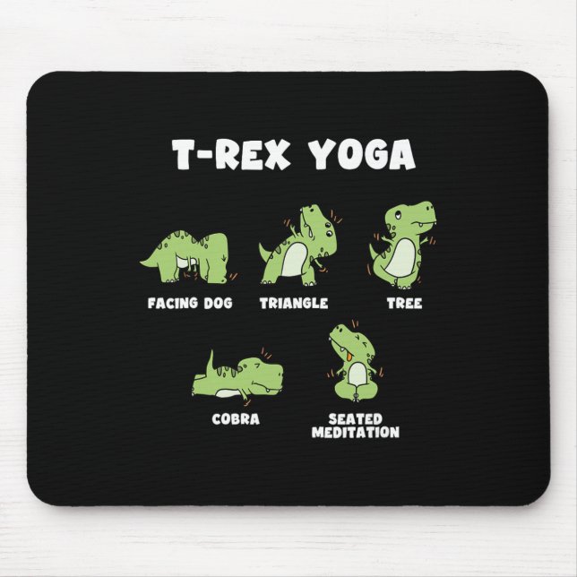 Alfombrilla De Ratón Yoga T-rex  (Frente)