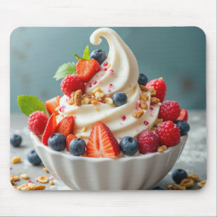 Alfombrilla De Ratón Yogur congelado con bayas y granola