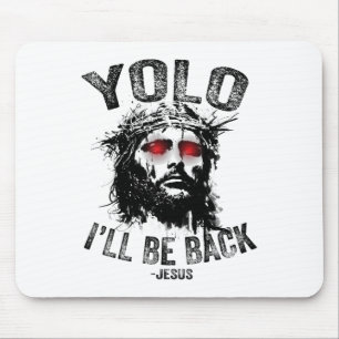 Alfombrilla De Ratón Yolo volveré Jesús Resurrección Cristianos Fu