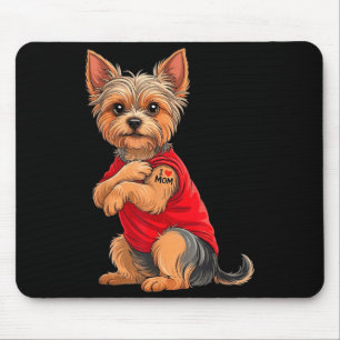 Alfombrilla De Ratón Yorkie con Yorkshire Terrier tatuado amor