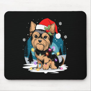 Alfombrilla De Ratón Yorkie Dogs Tree Navidades Sweater Xmas Mascota An