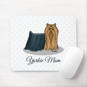 Alfombrilla De Ratón Yorkie Mom (Yorkshire Terrier Mom) Cute Dog Mom