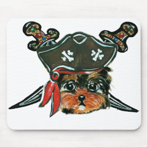 Alfombrilla De Ratón Yorkie Poo Pirata