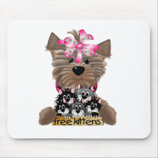 Alfombrilla De Ratón Yorkiegirl libera gatitos