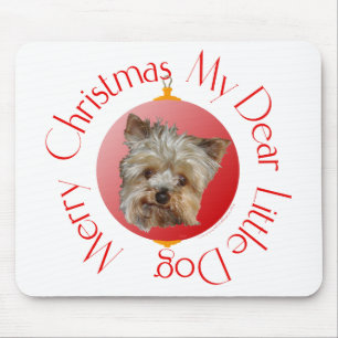 Alfombrilla De Ratón Yorkshire Terrier de Navidad