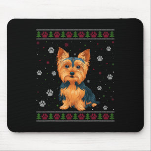 Alfombrilla De Ratón Yorkshire Terrier Navidades Sweater Xmas Mascota D