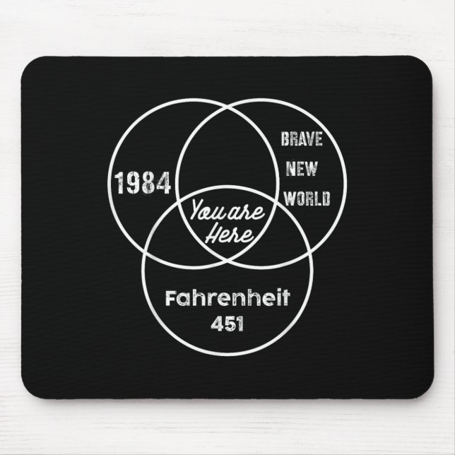 Alfombrilla De Ratón You Are Here 1984 Brave New World  (Frente)