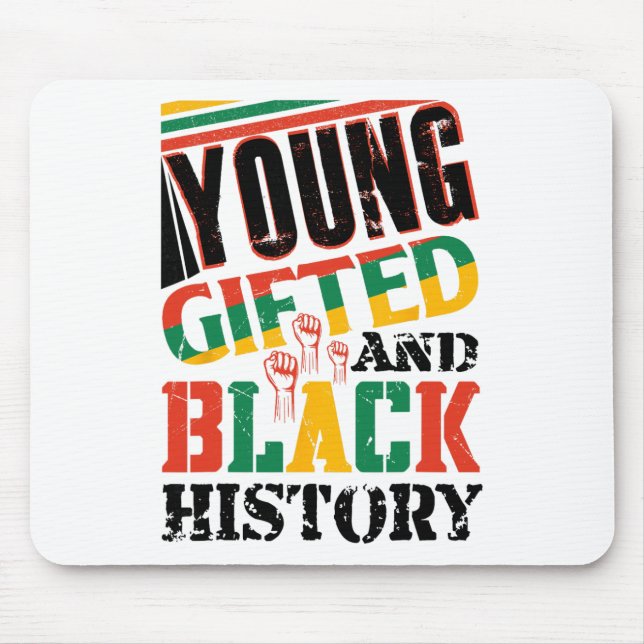 Alfombrilla De Ratón Young Gifted And Black History  (Frente)