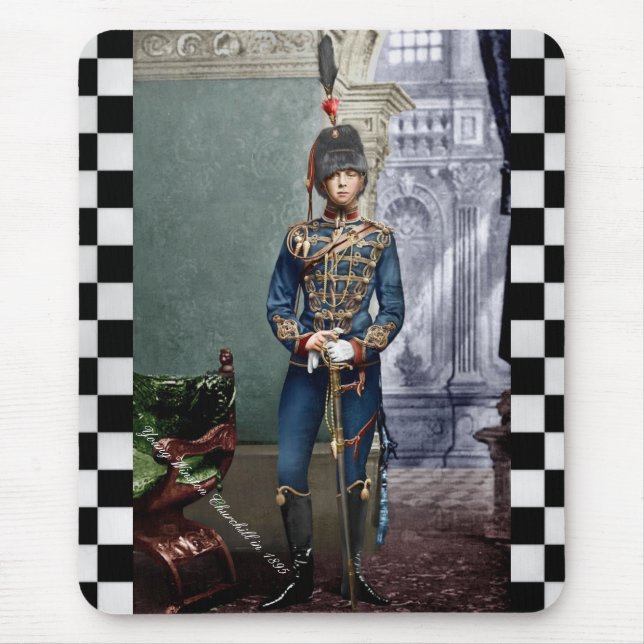 Alfombrilla De Ratón Young Winston Churchill in 1895 (Frente)