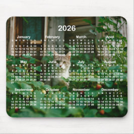Alfombrilla De Ratón Your Photo White Numbers 2026 Calendar