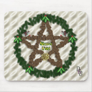 Alfombrilla De Ratón Yuletide Pentacle