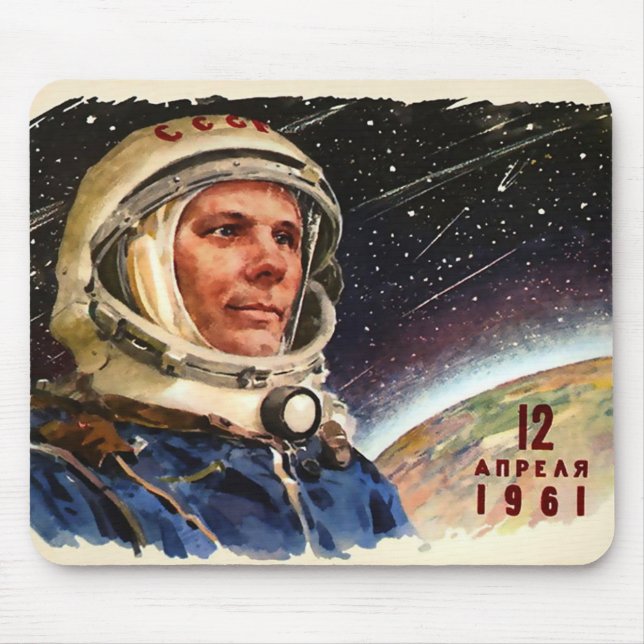 ALFOMBRILLA DE RATÓN YURY GAGARIN URSS (Frente)