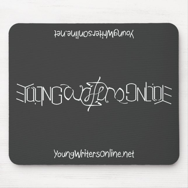 Alfombrilla De Ratón YWO Ambigram Mousepad (negro) (Frente)