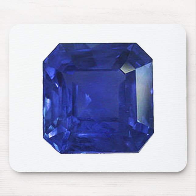 Alfombrilla De Ratón Zafiro azul rectangular cuadrado (Frente)