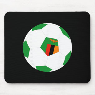 Alfombrilla De Ratón Zambia Fútbol Byll Bandera de Zambia Jersey Orgull