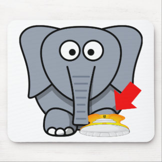 Alfombrilla De Ratón Zapato del elefante te amo